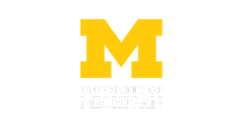 University of Michigan logo on black background.