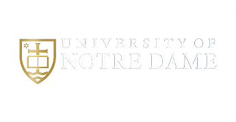 University of Notre Dame logo on black background.