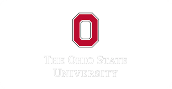 Ohio State University logo on black background.