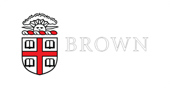 Brown University logo with shield and text.